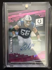 2021 Panini Prestige Quenton Nelson #83 Xtra Points Premium Pink Signatures /25