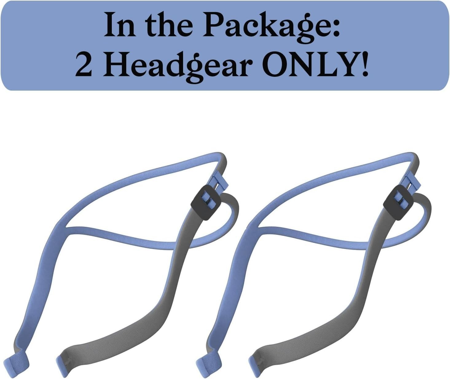 как выглядит 2-Pack Soft Elastic Headgear for AirFit N30/P10 - Quick-Fit Design Included фото