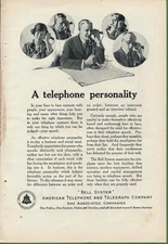 Magazine Ad - 1922 - AT&T / Bell System - A Telephone Personality