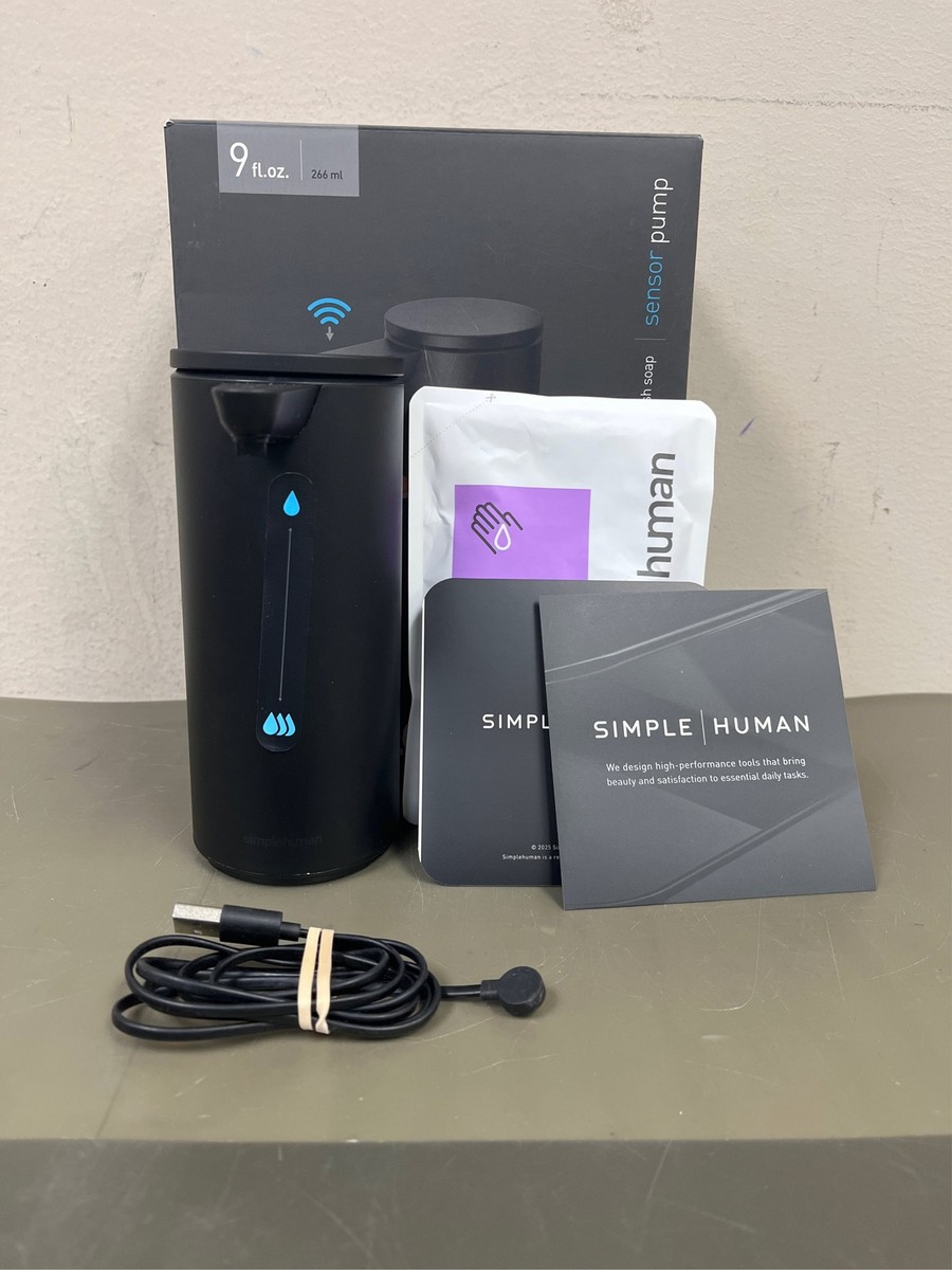 Simplehuman 9 oz Sensor Pump, Touch-Free Hand Soap Dispenser