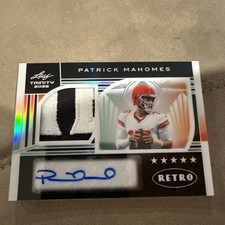 2025 Leaf Trinity Patrick Mahomes Retro Patch Auto 1/1