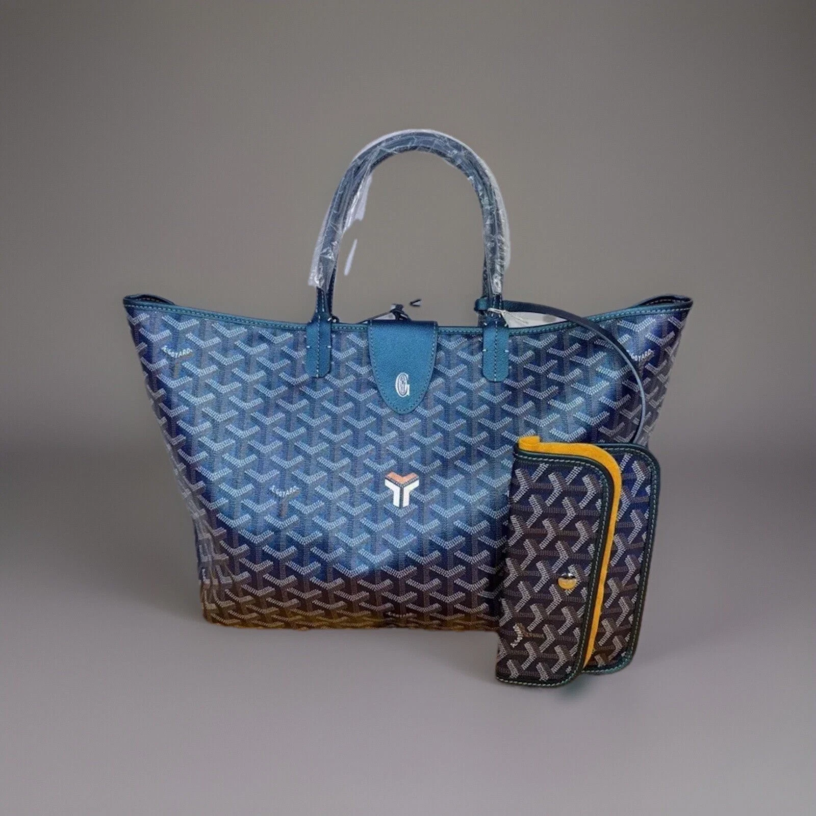 Goyard Borsa tote Saint Louis PM edizione limitata blu iridescente
