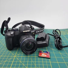 Olympus E-520 Digital SLR 10MP Camera w/ Zuiko 14-42mm Lens, Charger, Battery 