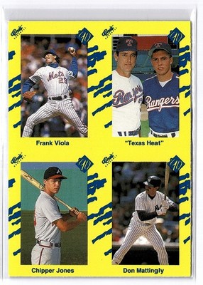 1990 Classic Yellow Viola / Nolan Ryan / Chipper Jones RC / Don Mattingly