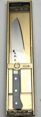 Kakuma Honbo TU-9000 Santoku Japanese Kitchen Knife (165mm 6.5in) New In Box