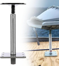 Boat Seat and Pedestal Mount Package 3 Piece Kit with 7" X 7" Marine Boat Pedest