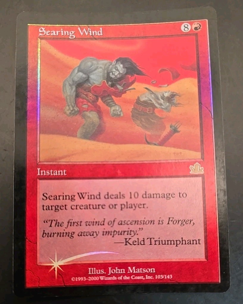 Searing Wind Prophecy MTG Foil Lightly Played