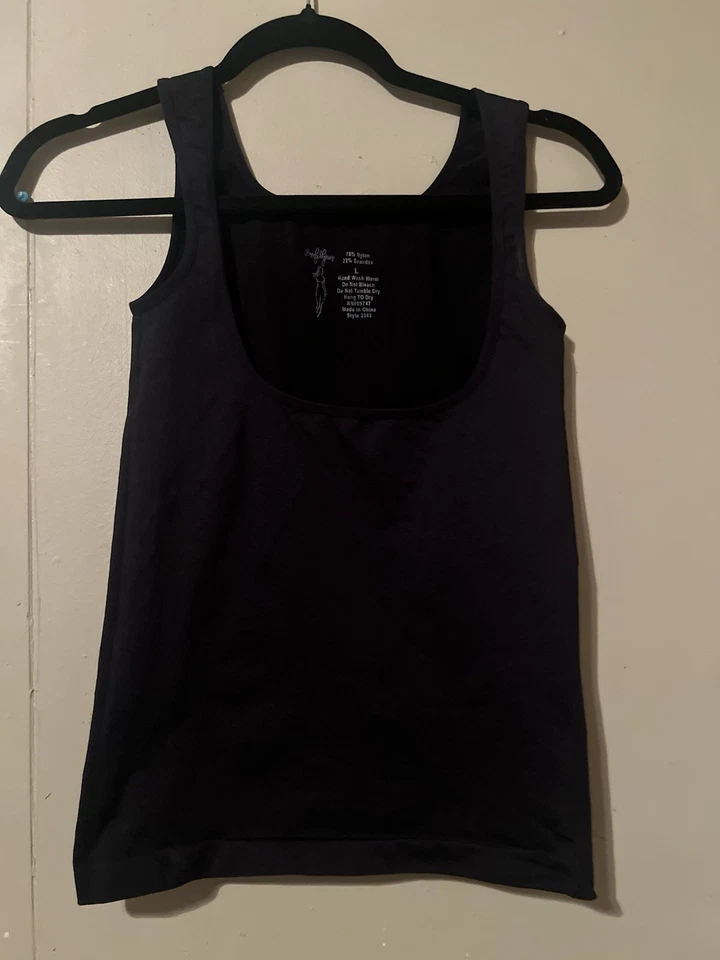 Top Heavenly Shapewear Negro L Nylon Mezcla Spandex Estilo 3343 Foto 3 de 4