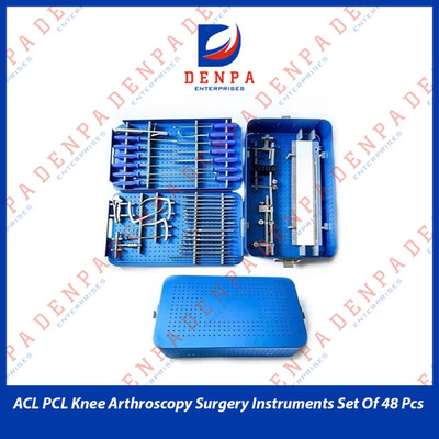 ACL PCL Knee Arthroscopy Surgery Instruments Set Of 48 Pcs