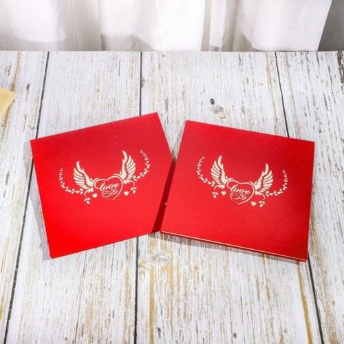 Paper 3D Pop-Up Gift Card Foldable Invitations Cards Wedding Decor - Picture 5 of 7