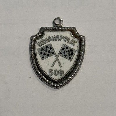 VINTAGE STERLING INDIANAPOLIS INDIANA INDY 500 TRAVEL SHIELD CHARM