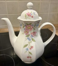 Wunsiedel Bavaria - Kaffeekanne - Blumendekor - Porzellan