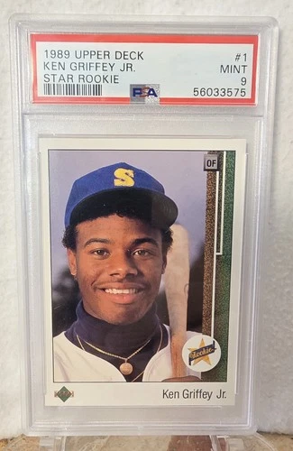 1989 Upper Deck Star Rookie Ken Griffey Jr. #1 PSA 9 Seattle Mariners Baseball