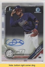 2019 Bowman Chrome Prospect Auto Derian Cruz #CPA-DC Auto READ lt0