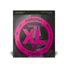 D'Addario 45-100 Regular Light, Super Long Scale, XL Chromes Bass Strings