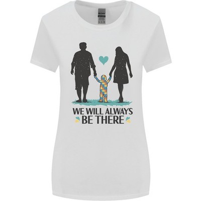 Autismus We Will Always Be There Autistisch Damen Breiter Schnitt T-Shirt