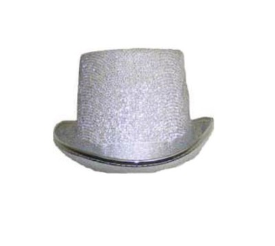 silver top hat