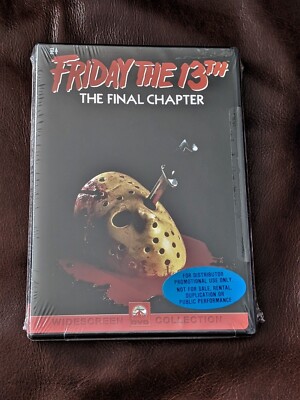 Friday the 13th Part 4: The Final Chapter DVD (2000)- DISTRIBUTOR PROMO - New!