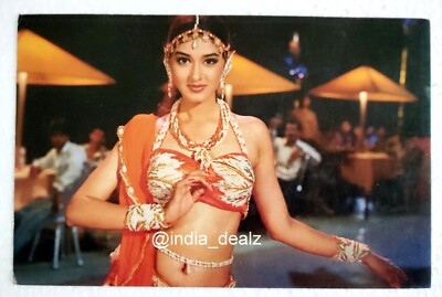 Bollywood Indien Schauspieler Sonali Bendre seltene original schöne Postkarte...