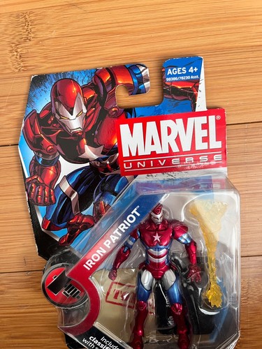 Bnib Marvel Infinito Universo 9.5cm Serie 019 Hierro Patriota Figura Hasbro 2009 - Imagen 3 de 5