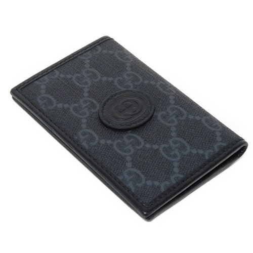 GUCCI Interlocking G card holder 699267 92TCG 1000 Card Case Double G Bifo... - Picture 4 of 8