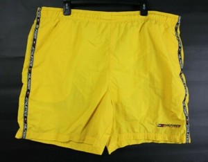 yellow tommy hilfiger swim trunks