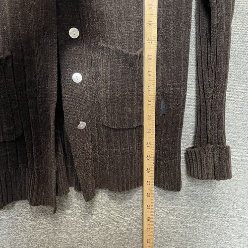 Unif Pullover Strickjacke braun Damen kleine Knopfleiste - Bild 16 von 16