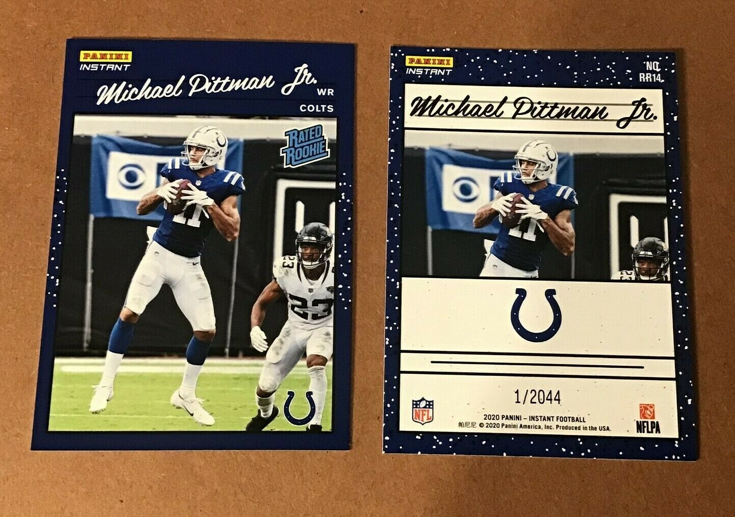 2020 Panini Instant 1990 Donruss Rated Rookie Retro RC MICHAEL PITTMAN JR. Colts