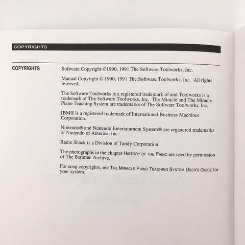 Nintendo NES The Miracle Piano Teaching System Users Guide & Owners Manual 1991 - Photo 7/20