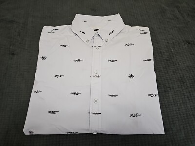 Rag & Bone Smith Patterned All Over Print Button-up S/S Shirt SZ Medium 