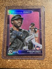 2021 Donruss Optic Baseball Diamond Kings Pink Prizm # 17 Starling Marte