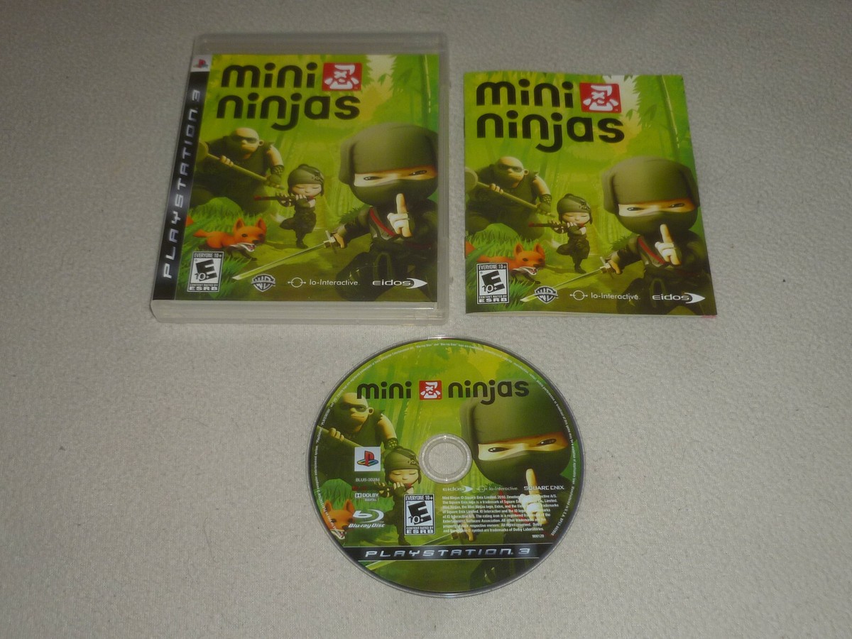 PLAYSTATION 3 PS3 VIDEO GAME MINI NINJAS W CASE & MANUAL