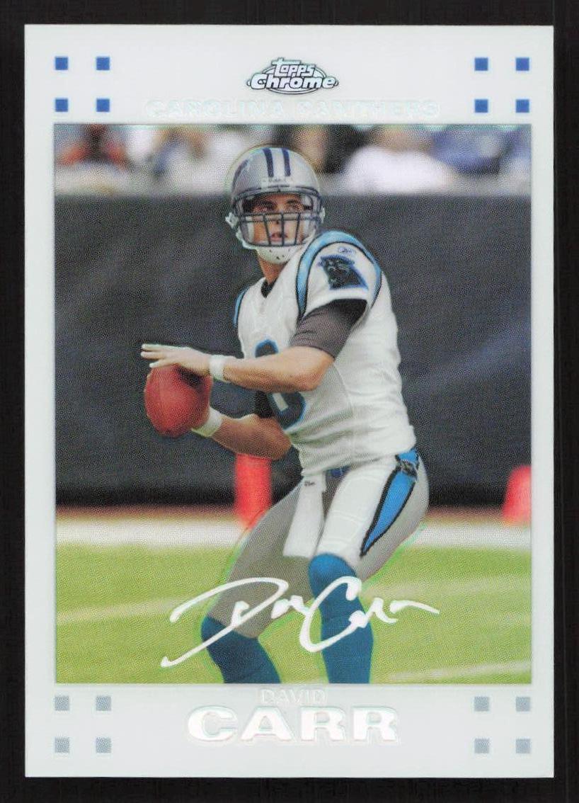 2007 Topps Chrome David Carr White Refractors #/869 #TC59 Card