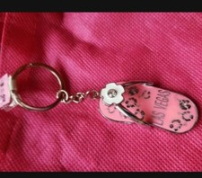 Flip Flop Keychain Pink Vegas Design