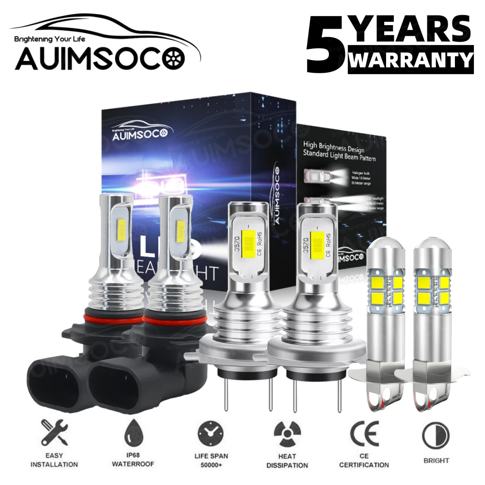 For Subaru Legacy Sedan/Wagon 2.5L 2005-2007 LED Headlight + Fog Light Bulbs Kit