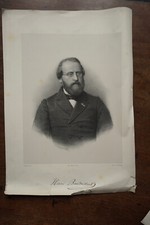 BAUDRILLARD HENRI (1821-1892) PORTRAIT, ENGRAVING 19th century, born in PARIS