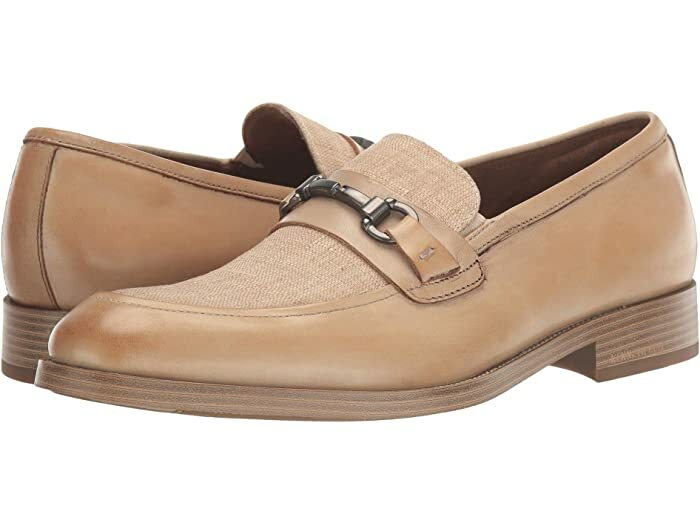 Kenneth Cole Men's Brock Bit Slip-on Loafers Beige