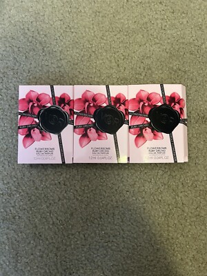 Lot Of 3 Viktor & Rolf Flowerbomb Ruby Orchid Eau de Parfum Sample Sprays .04oz