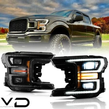 VLAND Full LED Headlights Lamps for Ford F150 XLT XL SSV king 2018 2019 2020