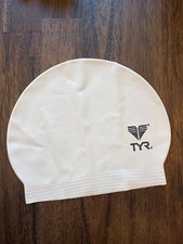 NWoT TYR White Silicone Swim Cap A60322