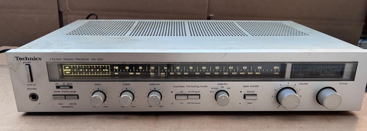 【整備・実動品】Technics SA-103 ステレオレシーバー アンプ Technics SA-103 FM/AM Stereo Receiver. Good Condition Powers On | eBay