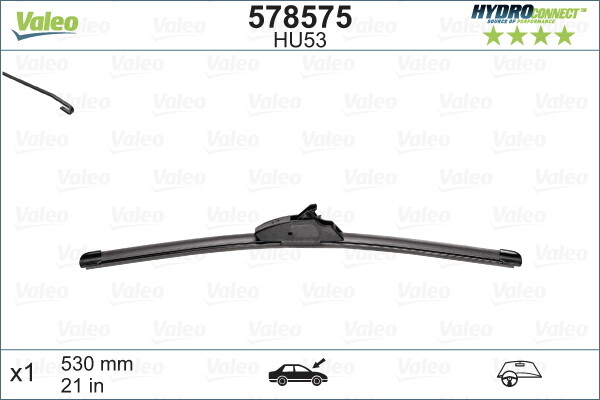 Valeo 578575 Wischerblatt FüR Alfa Romeo, Audi, Bmw, Chevrolet, Chrysler,-image
