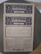 Lot 2 revues de sciences OMNIA Année 1910