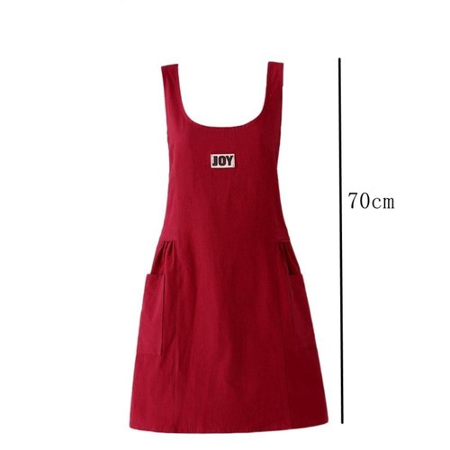 Breathable Cotton Linen Apron Soft Kitchen Apron Cooking Apron Gardening - Picture 2 of 12