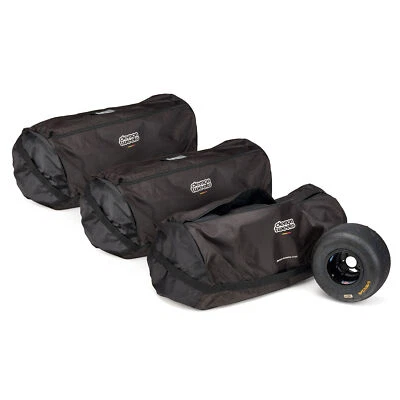 Demon Tweeks Kart Tyre Bags (Pack Of 3) - H/Duty, Full Zip, Each Fits 4 Wheels