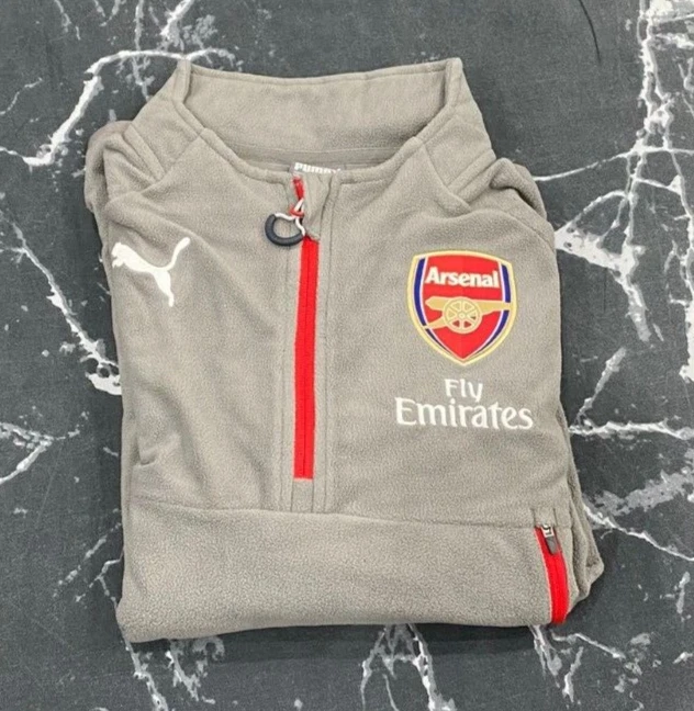 Arsenal Training Fleece Steel Grey 16 17 season Size Small