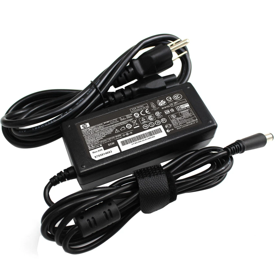 Cargador adaptador de CA HP 65W para HP Pavilion G4 G6 G7 G32 G42 G56 G60 G7 7,4*5,0 mm Foto 2 de 4