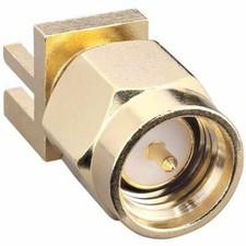 1PCS RF/Coaxial Connectors CONSMA013.062-G〖 SMA MALE BOARD EDGE MNT 0.062"〗