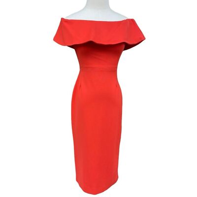 Aritzia Babaton Ruslan Off the Shoulder Midi Dress in Flame Size 4 | eBay Aritzia Babaton Ruslan Off the Shoulder Midi Dress in Flame Size 4 | eBay