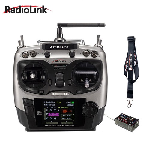Radiolink AT9S PRO 2.4G 12CH Remote Control with R9DS Receiver For DIY RC Drone - Picture 4 of 15